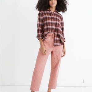 Madewell Rose Quilted Pants